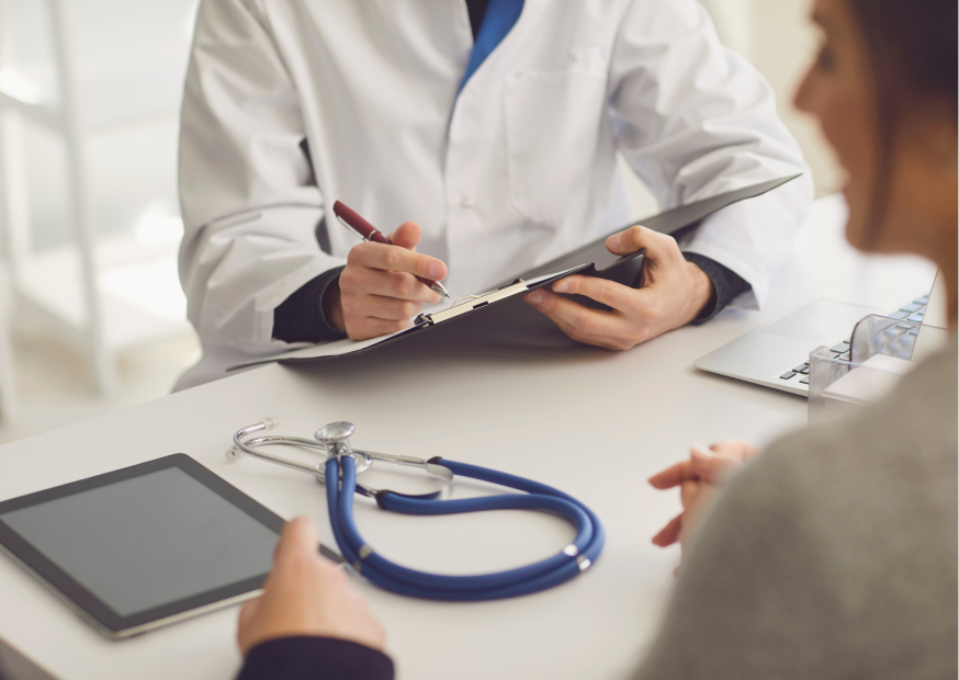 Discussion avec docteur ou podiatre