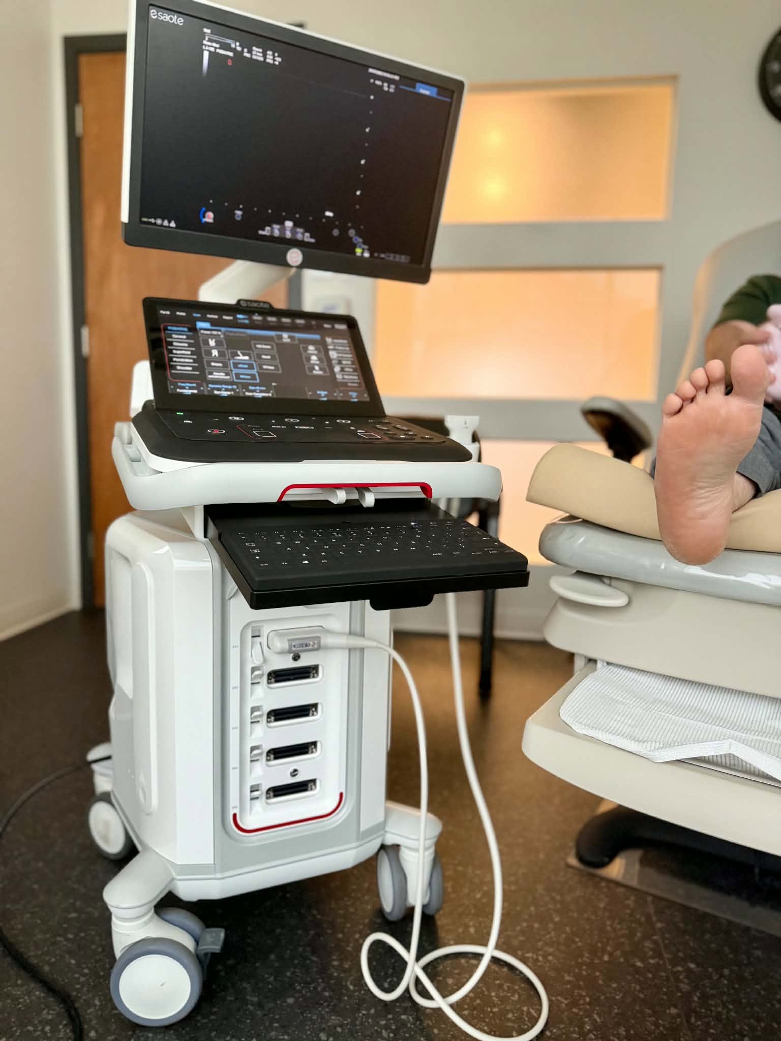 Échographie pour un pied