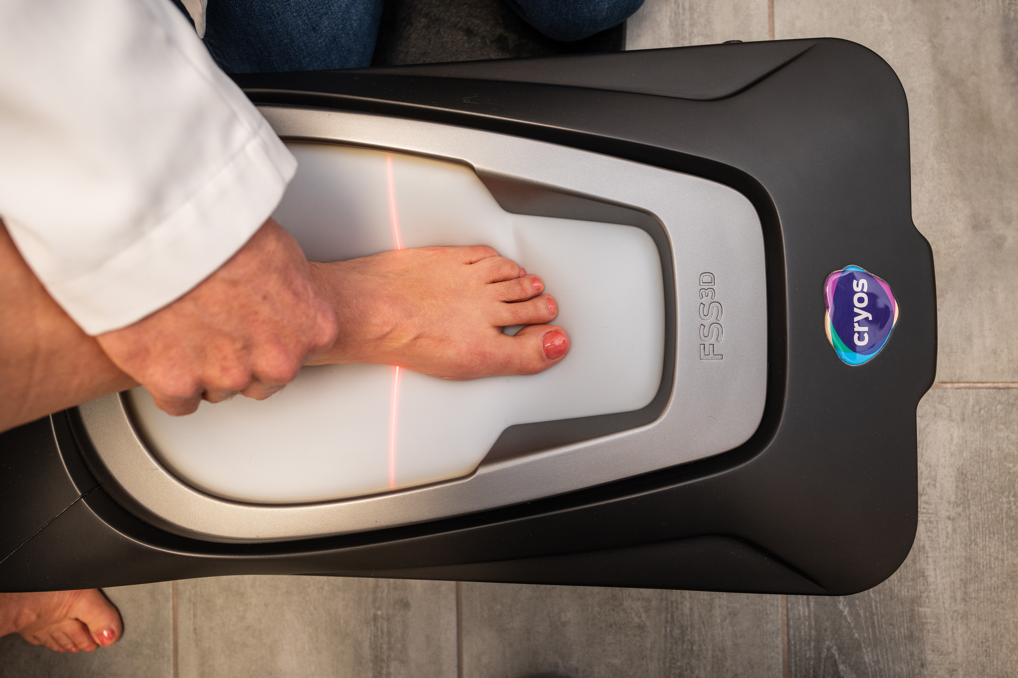 Scan d'un pied d'un patient